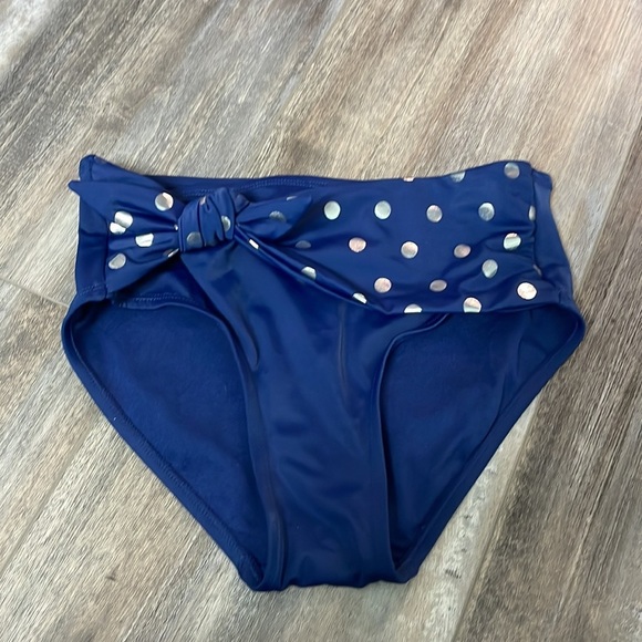 Justice one shoulder metallic polkadot two piece swimsuit - Picture 7 of 9